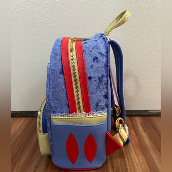 NWT Disney x Loungefly Snow White Cosplay Velvet Mini Backpack - Picture 5 of 6
